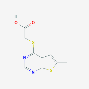 [(6-Methylthieno[2,3-d]pyrimidin-4-yl)thio]acetic acid