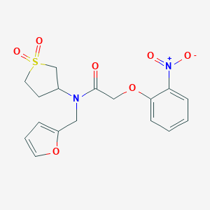 N-(1,1-dioxidotetrahydrothiophen-3-yl)-N-(furan-2-ylmethyl)-2-(2-nitrophenoxy)acetamide
