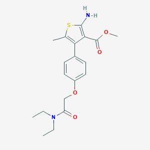Methyl 2-amino-4-[4-[2-(diethylamino)-2-oxoethoxy]phenyl]-5-methylthiophene-3-carboxylate