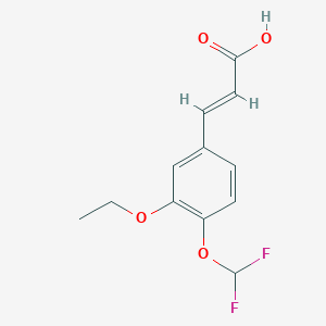 (2E)-3-[4-(difluoromethoxy)-3-ethoxyphenyl]acrylic acid