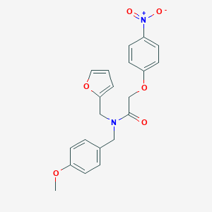 N-(2-furylmethyl)-N-(4-methoxybenzyl)-2-(4-nitrophenoxy)acetamide