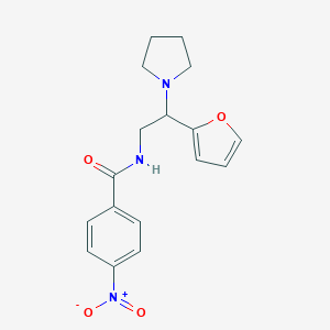 N-[2-(furan-2-yl)-2-(pyrrolidin-1-yl)ethyl]-4-nitrobenzamide