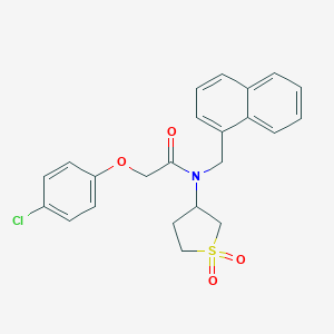 molecular formula C23H22ClNO4S B363491 2-(4-chlorophenoxy)-N-(1,1-dioxidotetrahydrothiophen-3-yl)-N-(naphthalen-1-ylmethyl)acetamide CAS No. 866239-00-1