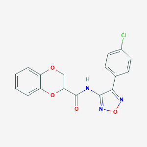 N-[4-(4-chlorophenyl)-1,2,5-oxadiazol-3-yl]-2,3-dihydro-1,4-benzodioxine-2-carboxamide