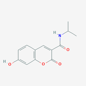 molecular formula C13H13NO4 B363516 7-hydroxy-2-oxo-N-(propan-2-yl)-2H-chromene-3-carboxamide CAS No. 497089-06-2
