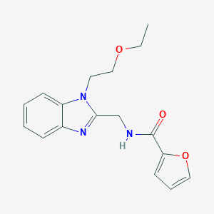 N-{[1-(2-ethoxyethyl)benzimidazol-2-yl]methyl}-2-furylcarboxamide