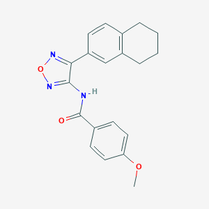 4-methoxy-N-[4-(5,6,7,8-tetrahydro-2-naphthalenyl)-1,2,5-oxadiazol-3-yl]benzamide