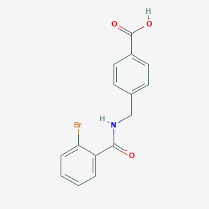 molecular formula C15H12BrNO3 B363585 4-{[(2-Bromophenyl)formamido]methyl}benzoic acid CAS No. 925030-30-4