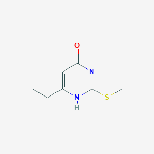 molecular formula C7H10N2OS B363594 6-ethyl-2-(methylthio)pyrimidin-4(3H)-one CAS No. 70967-37-2