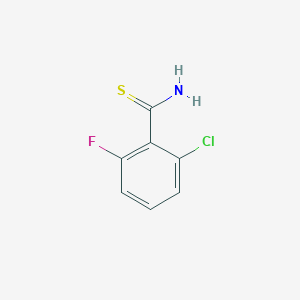 molecular formula C7H5ClFNS B363595 2-氯-6-氟苯-1-甲硫酰胺 CAS No. 769-05-1