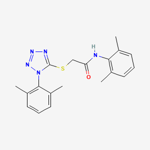 molecular formula C19H21N5OS B3636252 N-(2,6-dimethylphenyl)-2-[1-(2,6-dimethylphenyl)tetrazol-5-yl]sulfanylacetamide 