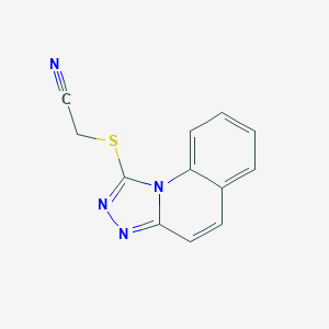 ([1,2,4]Triazolo[4,3-a]quinolin-1-ylthio)acetonitrile