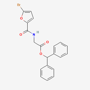 molecular formula C20H16BrNO4 B3637552 Benzhydryl 2-[(5-bromofuran-2-carbonyl)amino]acetate 