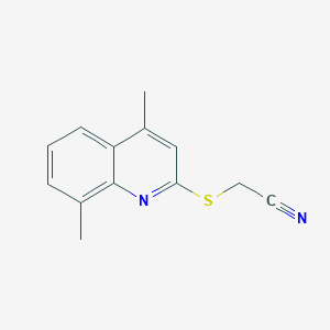 [(4,8-Dimethyl-2-quinolinyl)sulfanyl]acetonitrile