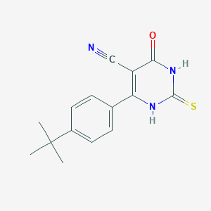 4-(4-Tert-butylphenyl)-6-oxo-2-sulfanyl-1,6-dihydro-5-pyrimidinecarbonitrile