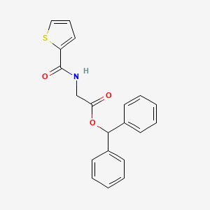 molecular formula C20H17NO3S B3637953 Benzhydryl 2-(thiophene-2-carbonylamino)acetate 