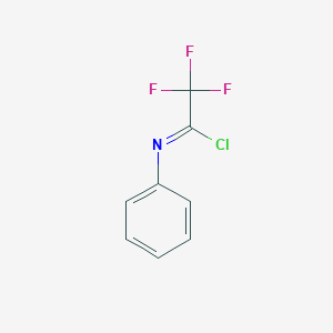 molecular formula C8H5ClF3N B036380 2,2,2-Trifluoro-N-phenylacetimidoyl Chloride CAS No. 61881-19-4