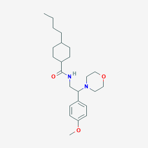 4-butyl-N-[2-(4-methoxyphenyl)-2-(morpholin-4-yl)ethyl]cyclohexanecarboxamide