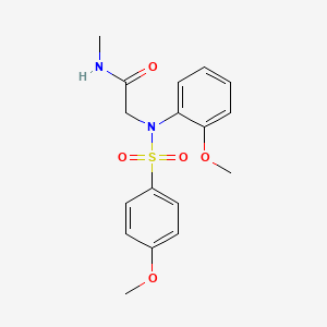 molecular formula C17H20N2O5S B3638564 N~2~-(2-methoxyphenyl)-N~2~-[(4-methoxyphenyl)sulfonyl]-N~1~-methylglycinamide 