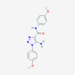 molecular formula C17H17N5O3 B363878 5-amino-N,1-bis(4-methoxyphenyl)-1H-1,2,3-triazole-4-carboxamide CAS No. 951894-36-3