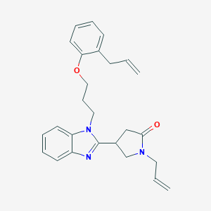 1-allyl-4-(1-(3-(2-allylphenoxy)propyl)-1H-benzo[d]imidazol-2-yl)pyrrolidin-2-one