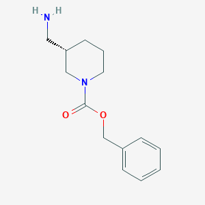 molecular formula C14H20N2O2 B036396 (S)-1-CBZ-3-AMINOMETHYL-PIPERIDINE CAS No. 1217977-05-3