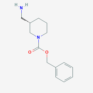 B036396 (S)-Benzyl 3-(aminomethyl)piperidine-1-carboxylate CAS No. 1217977-05-3