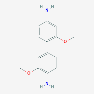 molecular formula C14H16N2O2 B363964 2,3'-Dimethoxy-biphenyl-4,4'-diamine CAS No. 46892-24-4