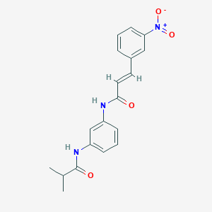 molecular formula C19H19N3O4 B3639780 N-[3-(isobutyrylamino)phenyl]-3-(3-nitrophenyl)acrylamide 