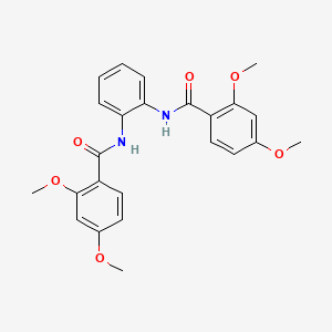 molecular formula C24H24N2O6 B3640774 N,N'-1,2-phenylenebis(2,4-dimethoxybenzamide) 