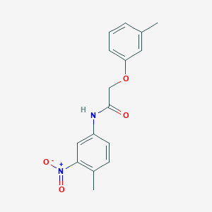 molecular formula C16H16N2O4 B3641475 N-(4-methyl-3-nitrophenyl)-2-(3-methylphenoxy)acetamide 