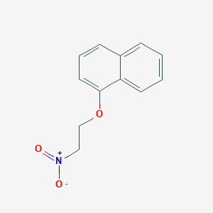 molecular formula C12H11NO3 B3641585 1-(2-nitroethoxy)naphthalene 