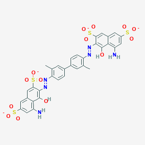 molecular formula C34H24N6Na4O14S4 B036416 Trypan blue CAS No. 72-57-1