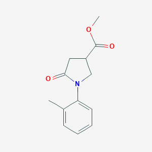 B364172 Methyl 1-(2-methylphenyl)-5-oxopyrrolidine-3-carboxylate CAS No. 63675-13-8
