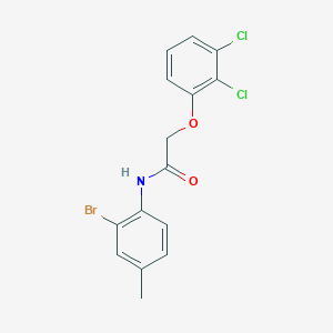 molecular formula C15H12BrCl2NO2 B3641777 N-(2-bromo-4-methylphenyl)-2-(2,3-dichlorophenoxy)acetamide 