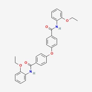 molecular formula C30H28N2O5 B3642037 N-(2-ethoxyphenyl)-4-[4-[(2-ethoxyphenyl)carbamoyl]phenoxy]benzamide 