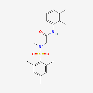 molecular formula C20H26N2O3S B3642144 N-(2,3-dimethylphenyl)-N~2~-methyl-N~2~-[(2,4,6-trimethylphenyl)sulfonyl]glycinamide 