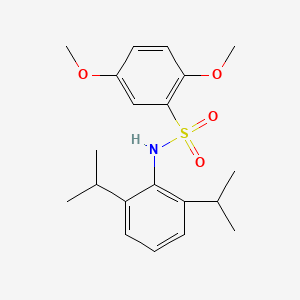 molecular formula C20H27NO4S B3642357 N-(2,6-diisopropylphenyl)-2,5-dimethoxybenzenesulfonamide 