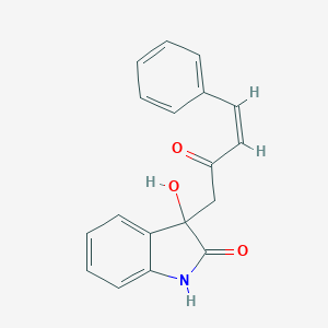 B364246 3-hydroxy-3-(2-oxo-4-phenyl-3-butenyl)-1,3-dihydro-2H-indol-2-one CAS No. 369392-85-8