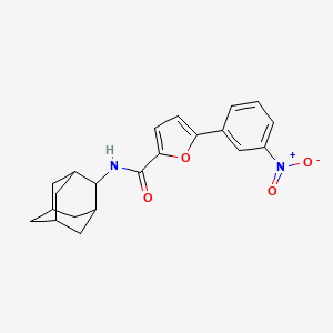molecular formula C21H22N2O4 B3642492 N-2-adamantyl-5-(3-nitrophenyl)-2-furamide 