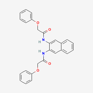 molecular formula C26H22N2O4 B3642555 N,N'-(naphthalene-2,3-diyl)bis(2-phenoxyacetamide) 