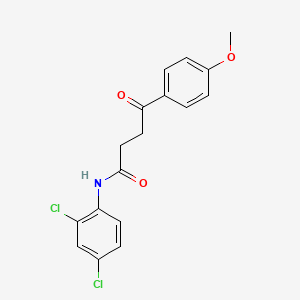 molecular formula C17H15Cl2NO3 B3644954 N-(2,4-dichlorophenyl)-4-(4-methoxyphenyl)-4-oxobutanamide 