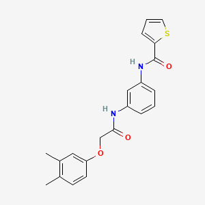 molecular formula C21H20N2O3S B3645929 N-(3-{[(3,4-dimethylphenoxy)acetyl]amino}phenyl)thiophene-2-carboxamide 