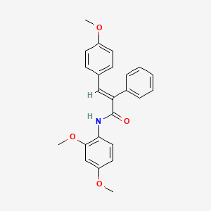 molecular formula C24H23NO4 B3646048 N-(2,4-dimethoxyphenyl)-3-(4-methoxyphenyl)-2-phenylacrylamide 
