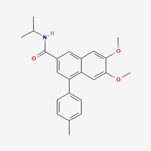 molecular formula C23H25NO3 B3646055 N-isopropyl-6,7-dimethoxy-4-(4-methylphenyl)-2-naphthamide 