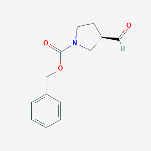 molecular formula C13H15NO3 B036464 (R)-1-N-Cbz-3-甲酰基-吡咯烷 CAS No. 1212062-74-2
