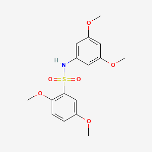 molecular formula C16H19NO6S B3646834 N-(3,5-dimethoxyphenyl)-2,5-dimethoxybenzenesulfonamide 