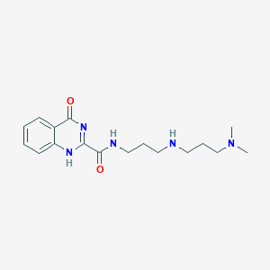 molecular formula C17H25N5O2 B364801 N-[3-[3-(Dimethylamino)propylamino]propyl]-4-oxo-3H-quinazoline-2-carboxamide CAS No. 954811-50-8