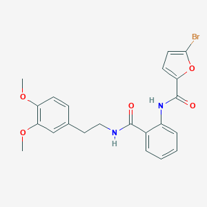 5-bromo-N-(2-{[2-(3,4-dimethoxyphenyl)ethyl]carbamoyl}phenyl)furan-2-carboxamide
