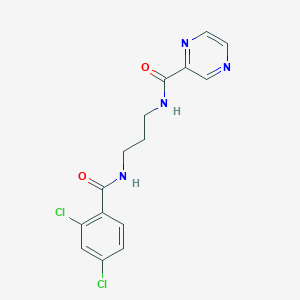 N-[3-[(2,4-dichlorobenzoyl)amino]propyl]pyrazine-2-carboxamide
